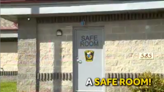 Wisconsin police station installs safe room